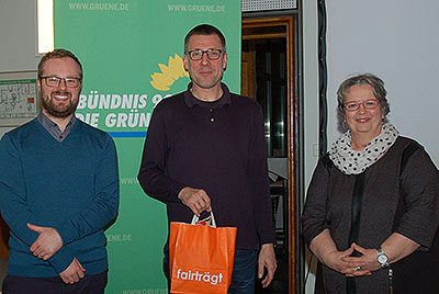 Sebast6ian Strumann, Prof. Dr. Niko Paech und Jutta Maybaum