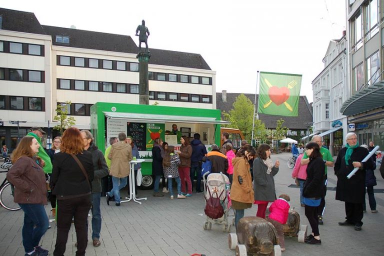Grüner Bio-Foodtruck machte Station in Lippstadt