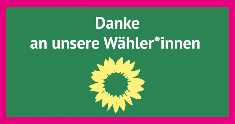 Wir danken unseren Wähler*innen für das erreichte Ergebnis.